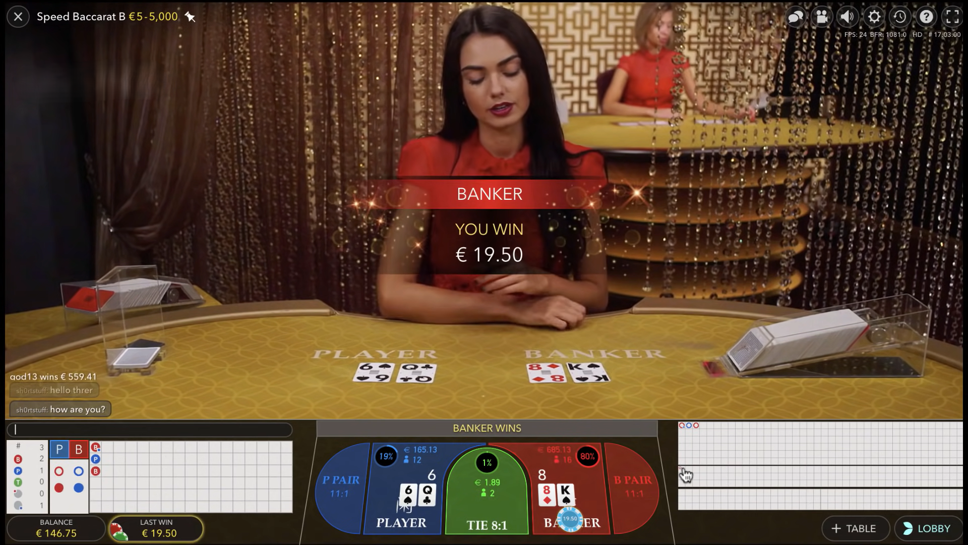 Speed Baccarat - Gameplay 3 - megapanalo1