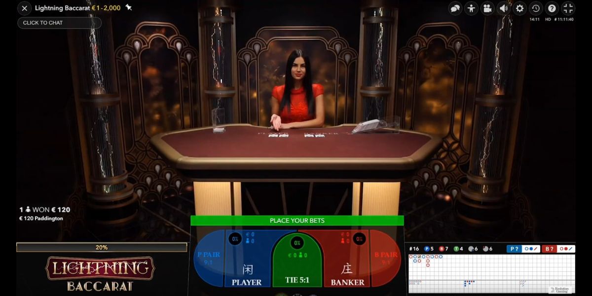 Lightning Baccarat - Gameplay 1 - megapanalo1
