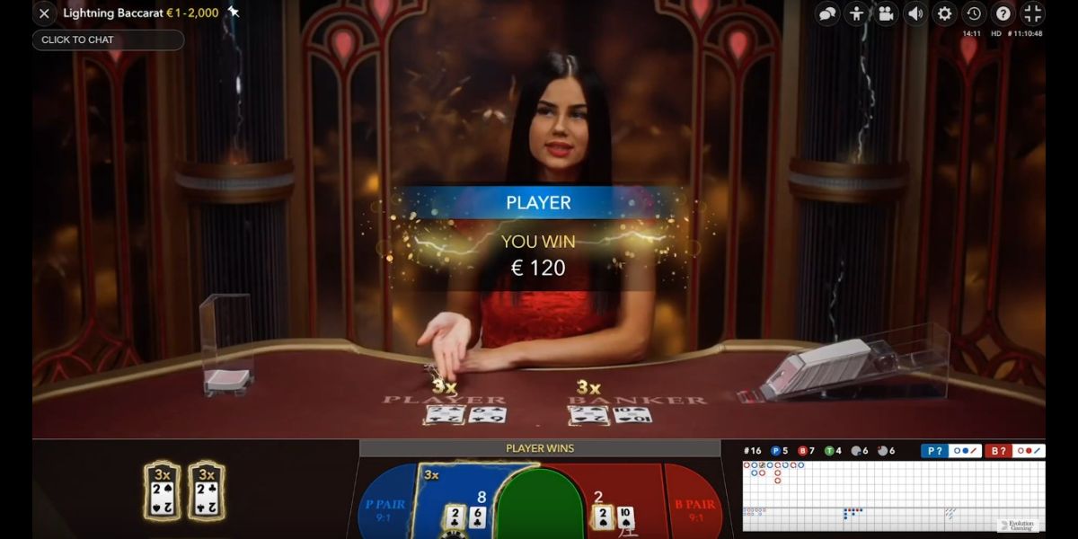 Lightning Baccarat - Gameplay 3 - megapanalo1