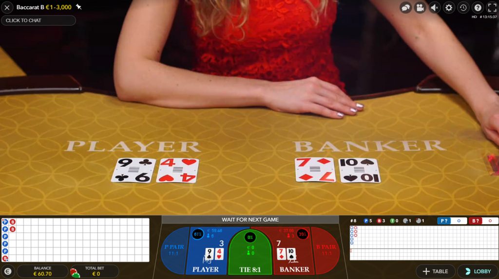 live baccarat