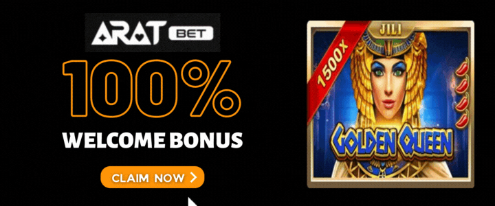 Aratbet 100% Deposit Bonus - golden-queen