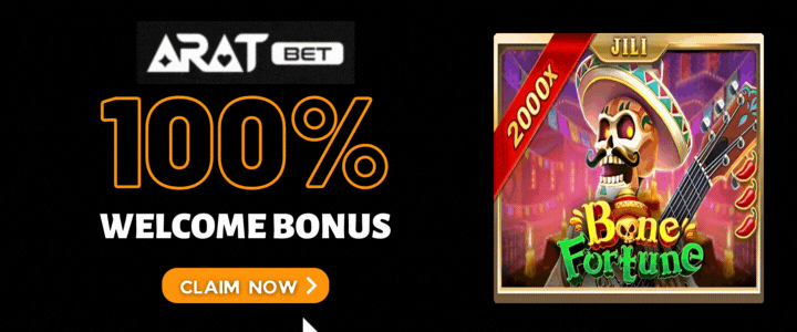 Aratbet 100% Deposit Bonus - Bone Fortune